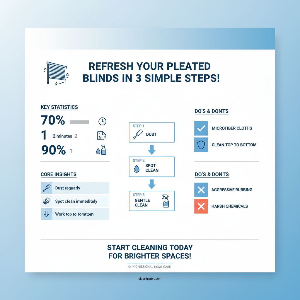 how to clean pleated blinds - Data Infographic and Statistics