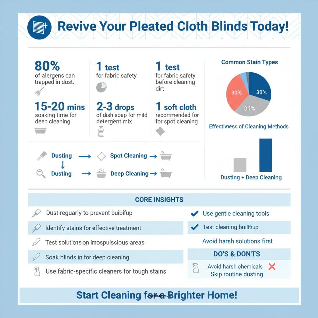 how to clean pleated cloth blinds - Data Infographic and Statistics