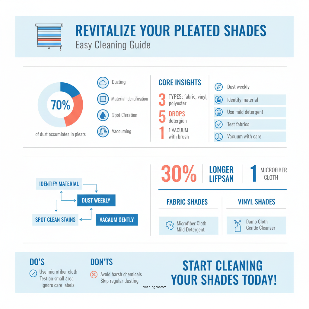 how to clean pleated shades - Data Infographic and Statistics