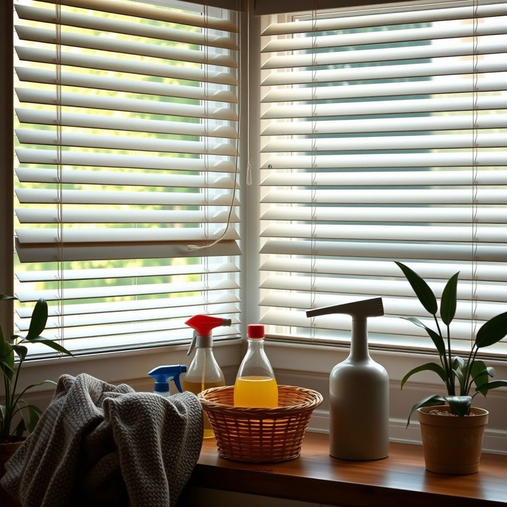 Gather Your Cleaning Supplies - how to clean pleated window blinds