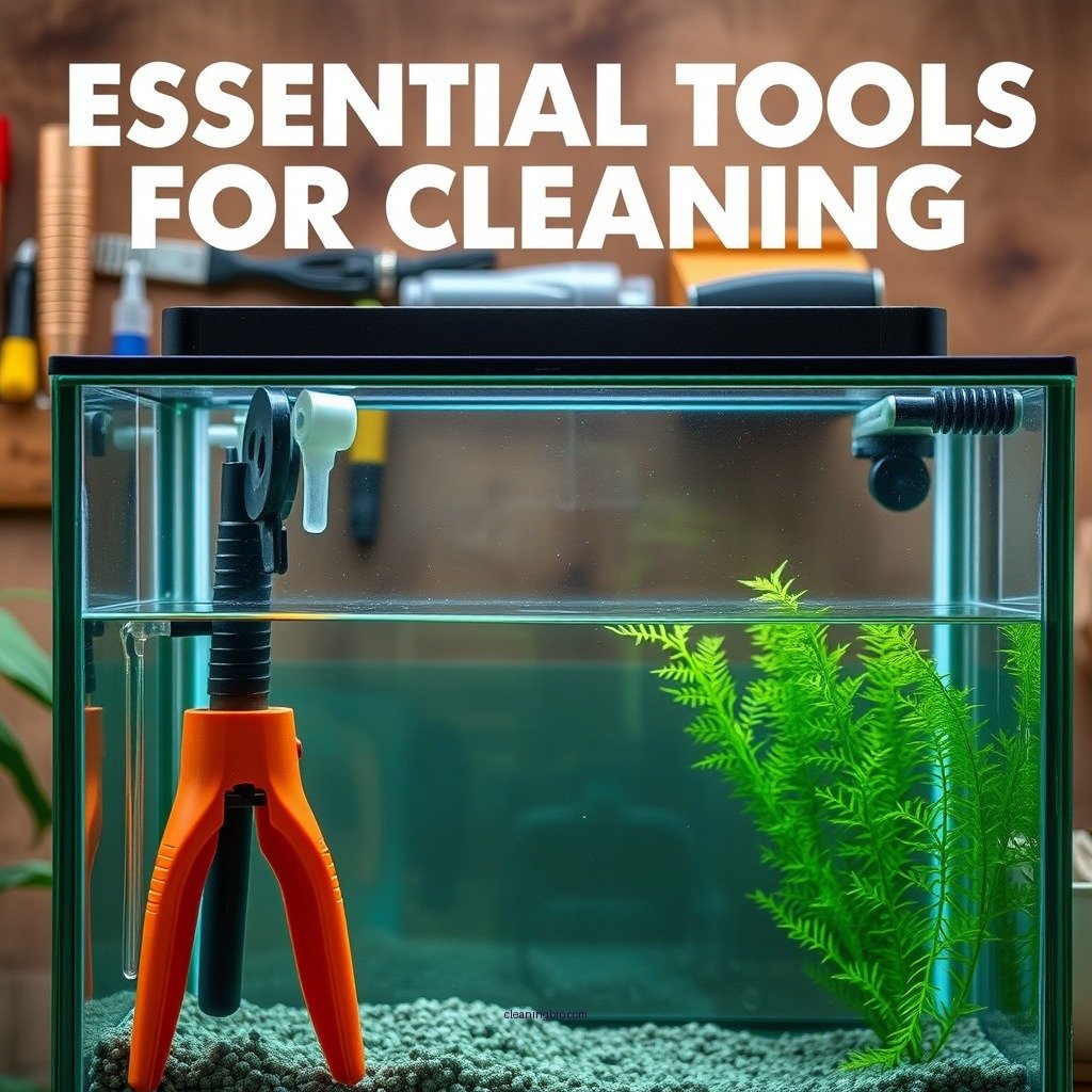 Essential Tools for Cleaning - how to clean plexiglass fish tank