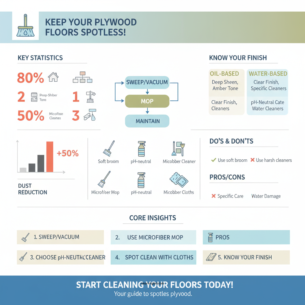 how to clean plywood floors - Data Infographic and Statistics