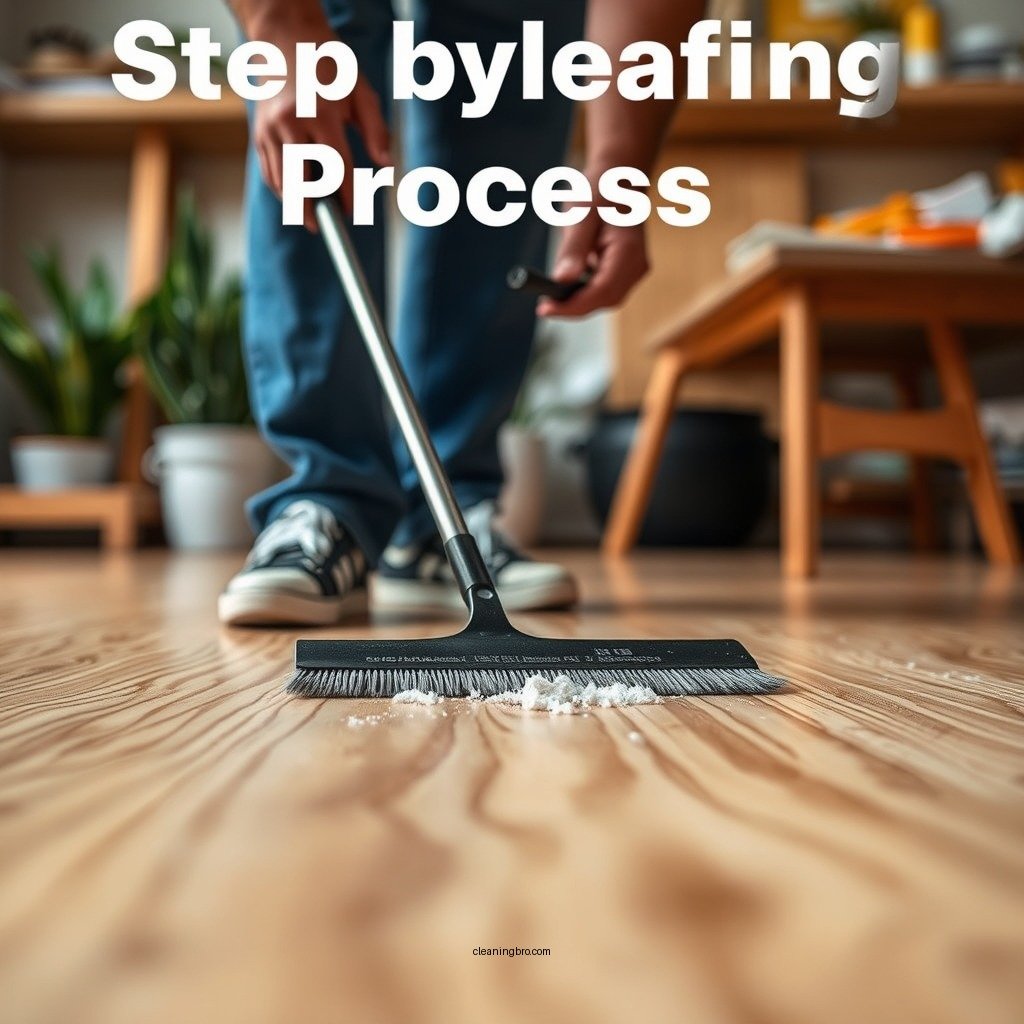 Step-by-Step Cleaning Process - how to clean plywood floors