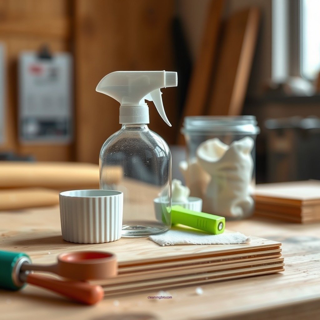 Materials Needed for Cleaning - how to clean plywood