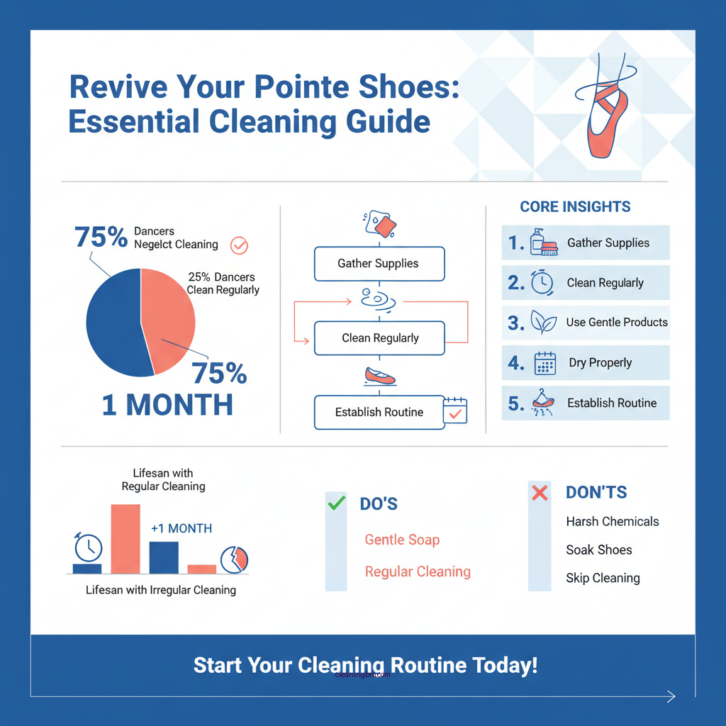 how to clean pointe shoes - Data Infographic and Statistics