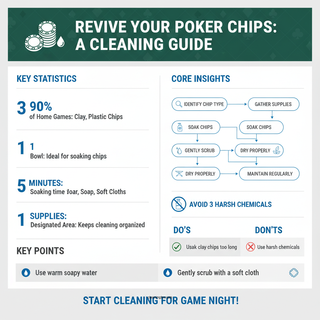 how to clean poker chips - Data Infographic and Statistics