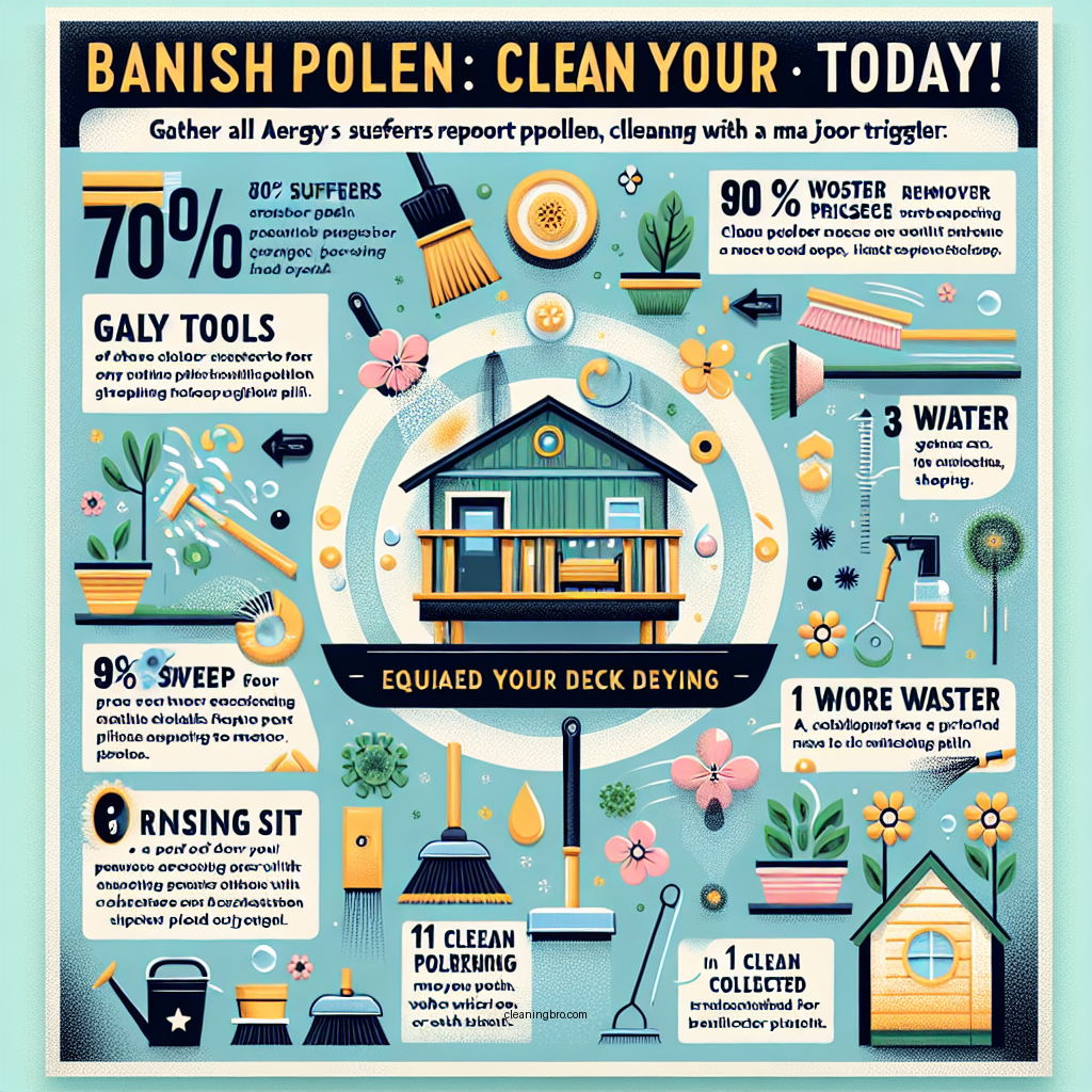 how to clean pollen off a deck - Data Infographic and Statistics