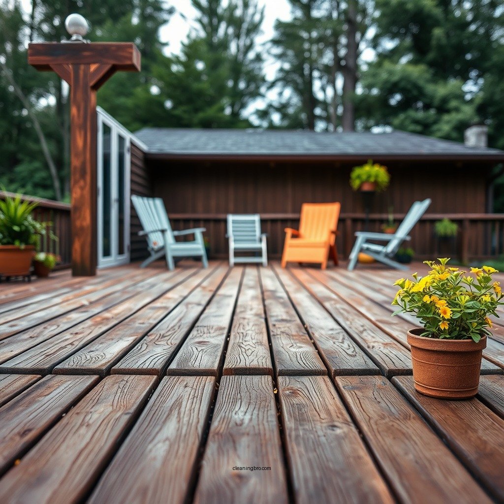 Clear the Deck Surface - how to clean pollen off deck