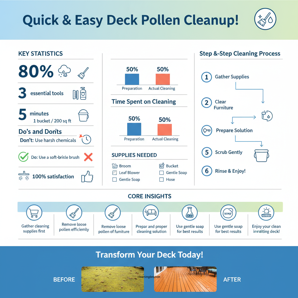 how to clean pollen off deck - Data Infographic and Statistics