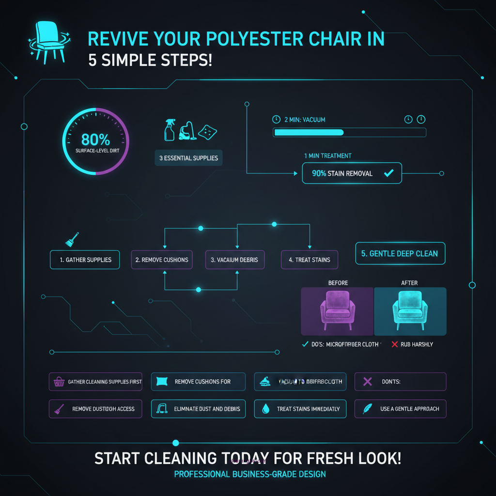 how to clean polyester chair - Data Infographic and Statistics