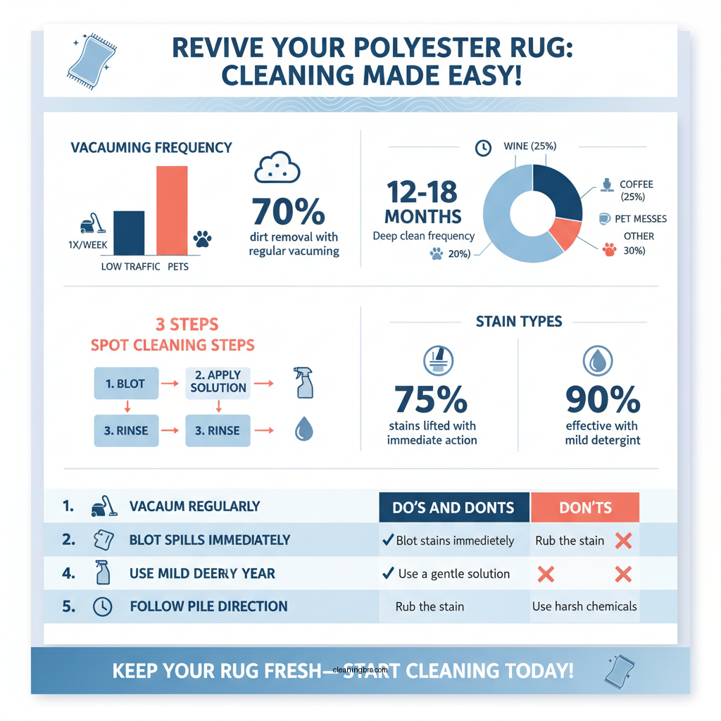 how to clean polyester rug - Data Infographic and Statistics