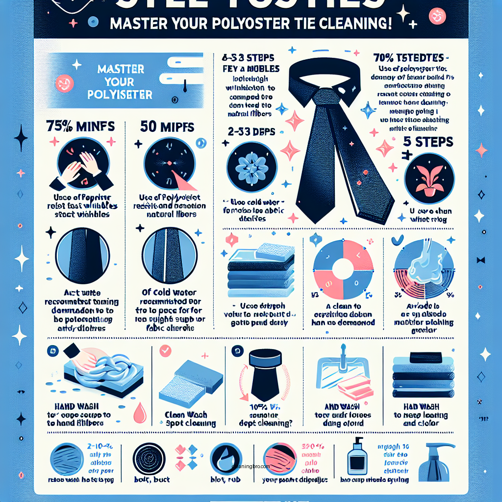 how to clean polyester ties - Data Infographic and Statistics