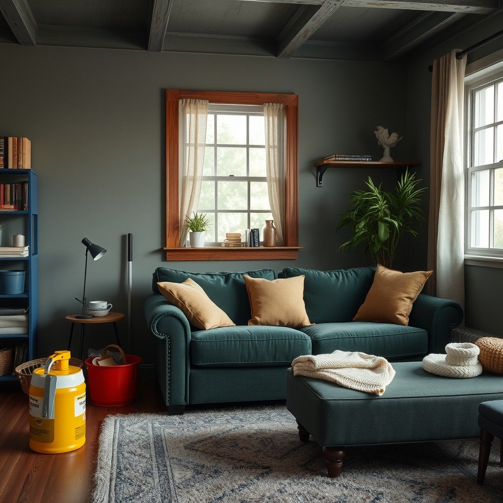 Gathering Your Cleaning Supplies - how to clean polyester upholstery