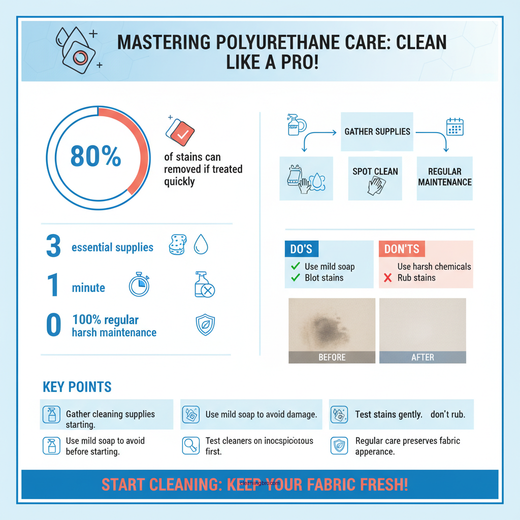 how to clean polyurethane fabric - Data Infographic and Statistics