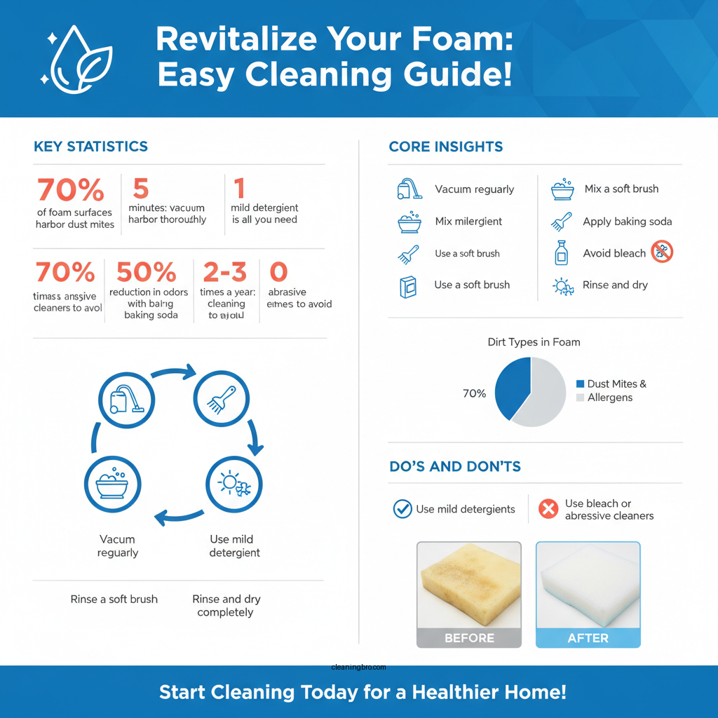 how to clean polyurethane foam - Data Infographic and Statistics