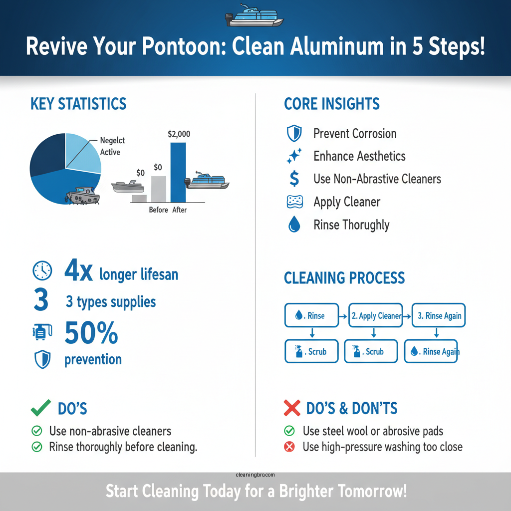 how to clean pontoon boat aluminum - Data Infographic and Statistics