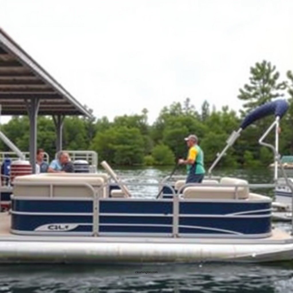 Gather Your Cleaning Supplies - how to clean pontoon boat pontoons