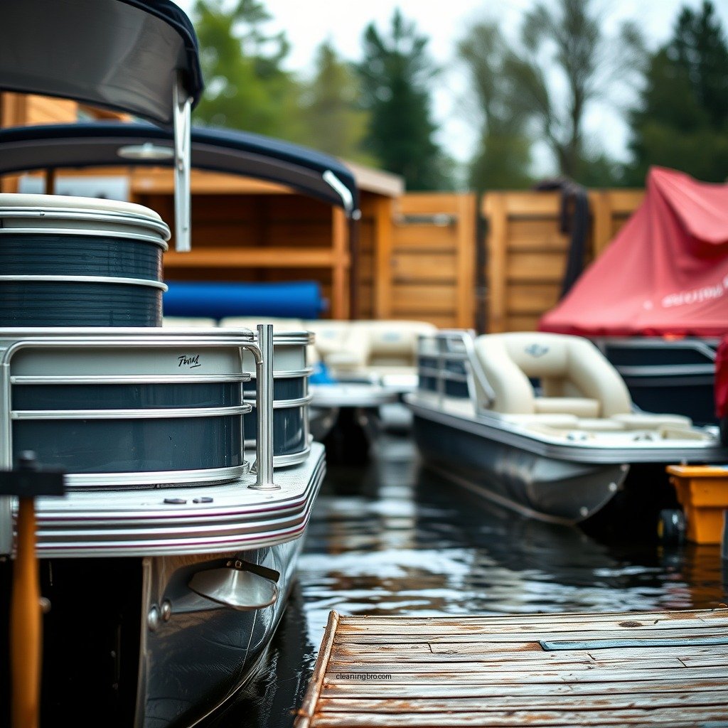 Prepare the Area for Cleaning - how to clean pontoon boat pontoons