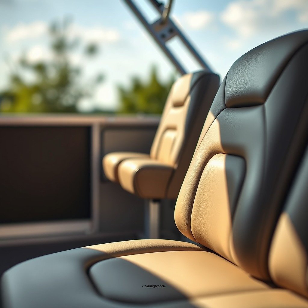 Clean the Seats - how to clean pontoon seats