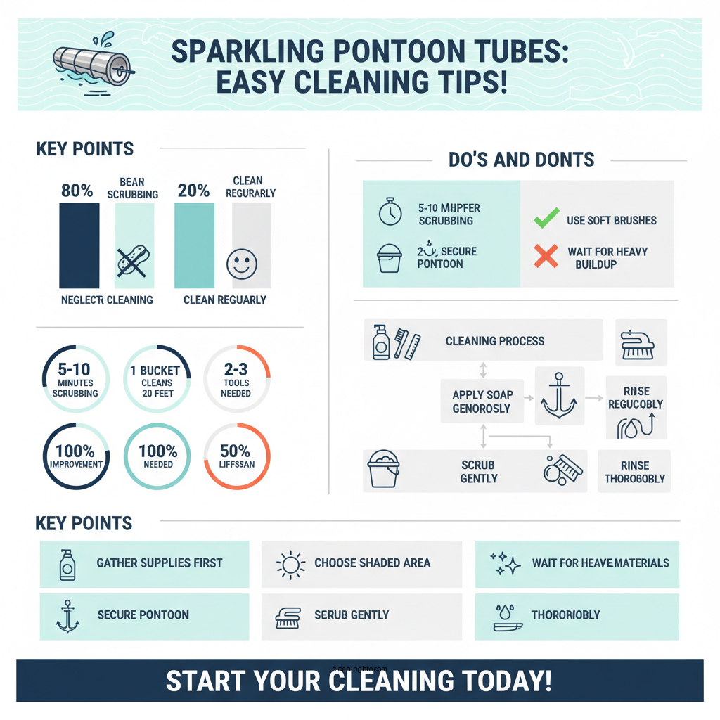 how to clean pontoon tubes - Data Infographic and Statistics