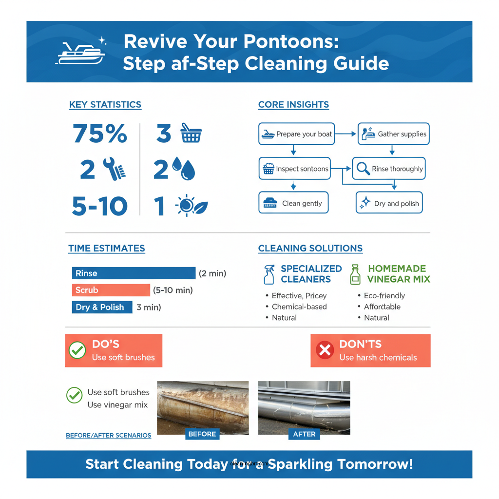 how to clean pontoons on pontoon boat - Data Infographic and Statistics