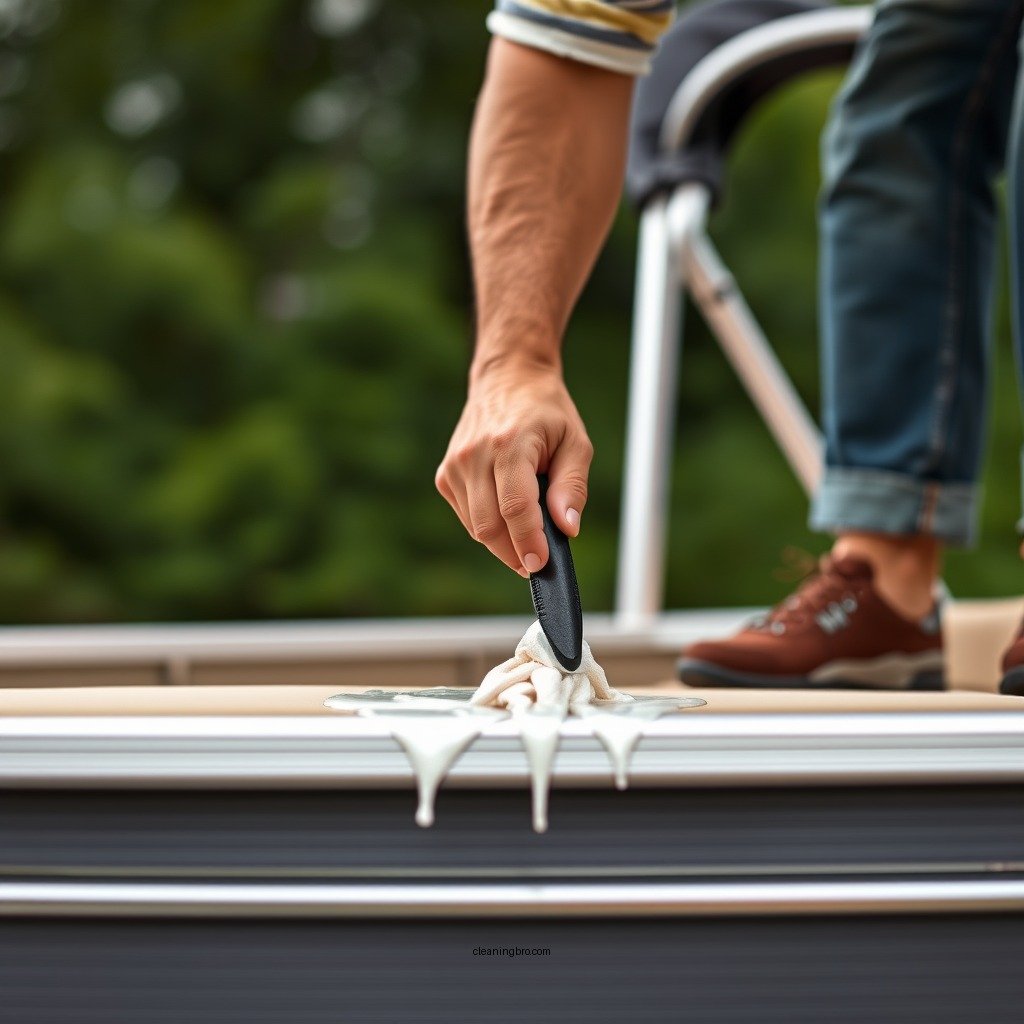 Step-by-Step Cleaning Process - how to clean pontoons on pontoon boat