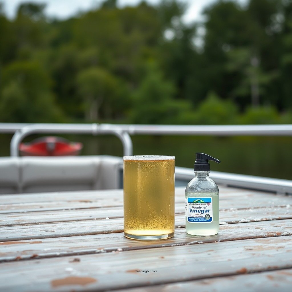 Preparing Your Cleaning Solution - how to clean pontoons with vinegar
