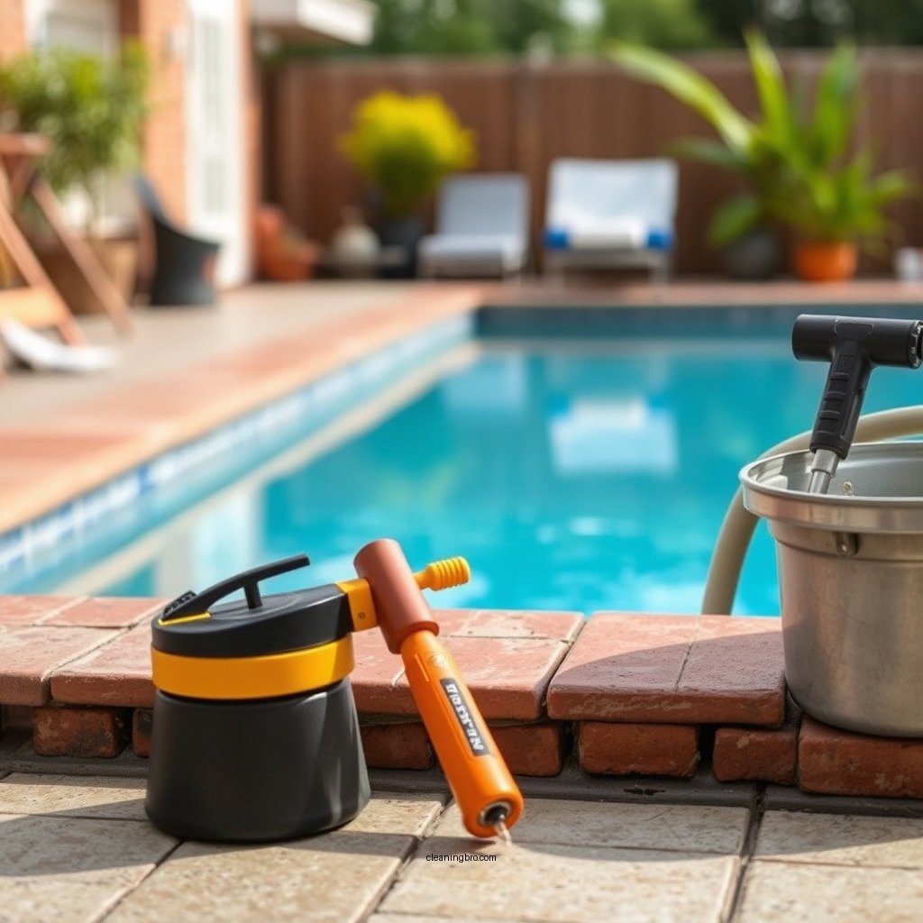 Essential Tools and Supplies - how to clean pool coping
