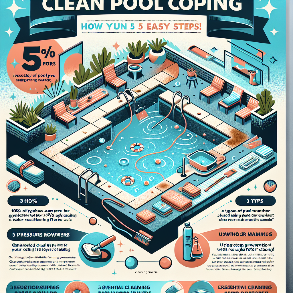 how to clean pool coping - Data Infographic and Statistics