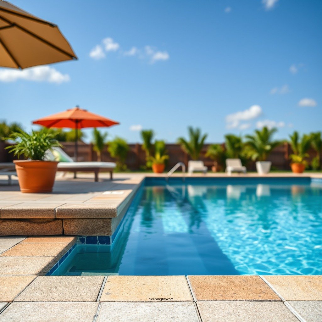 Understanding Pool Coping Materials - how to clean pool coping