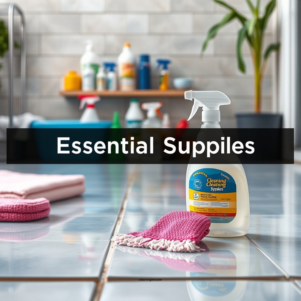 Essential Cleaning Supplies - how to clean pool grout