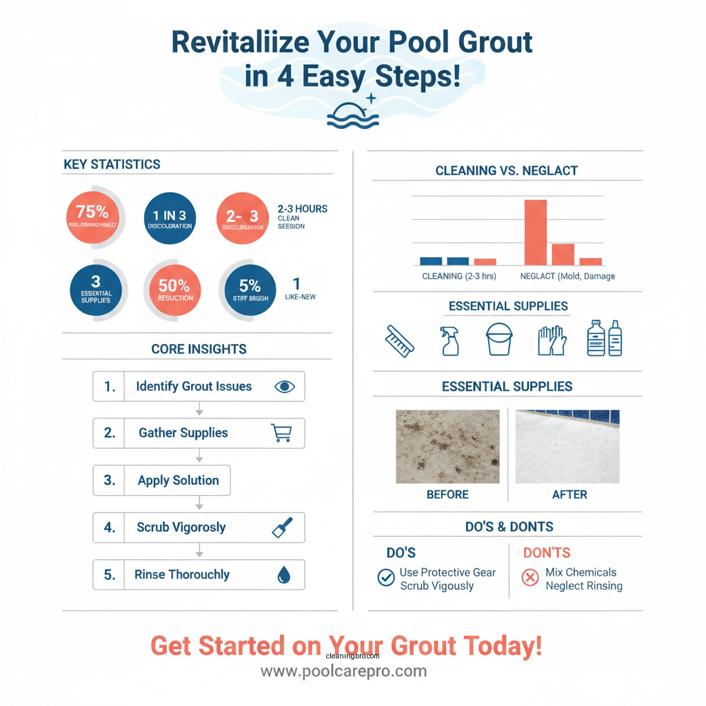 how to clean pool grout - Data Infographic and Statistics