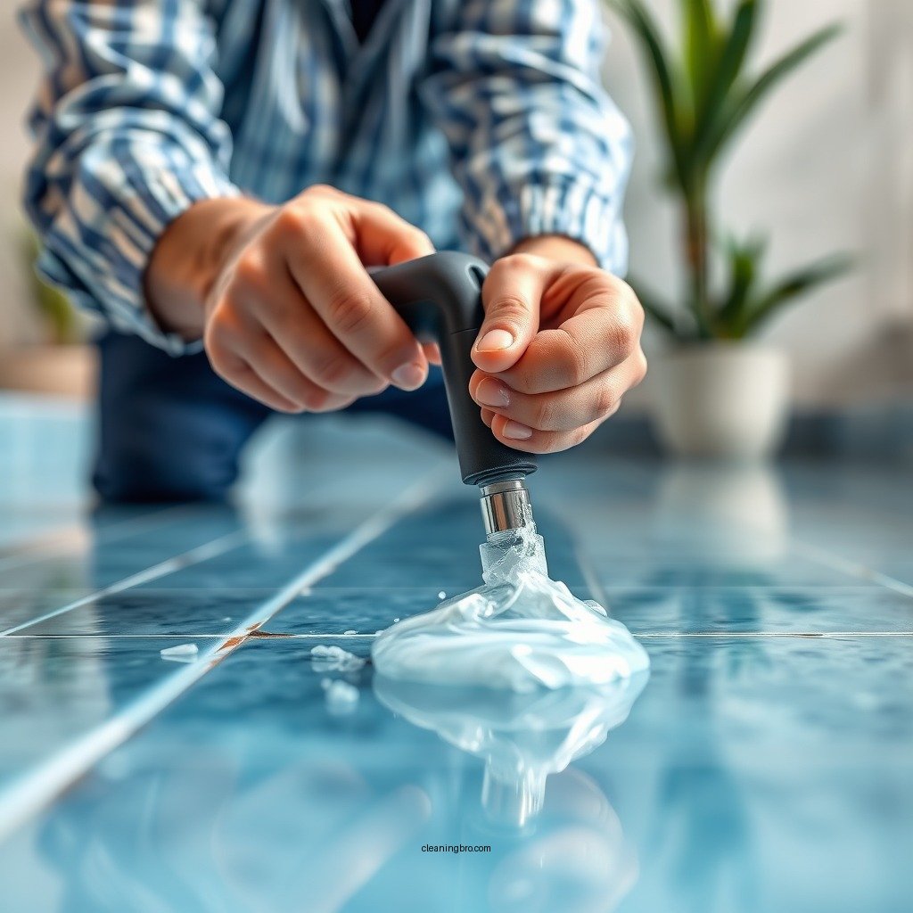 Step-by-Step Cleaning Process - how to clean pool grout