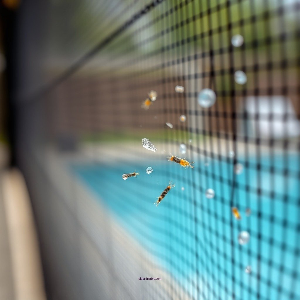 Remove Loose Debris - how to clean pool screen enclosure
