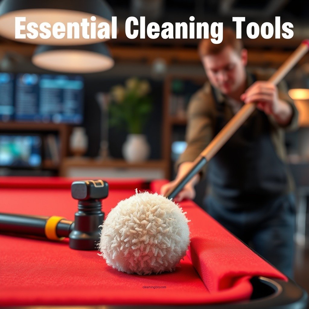 Essential Cleaning Tools - how to clean pool table felt stains