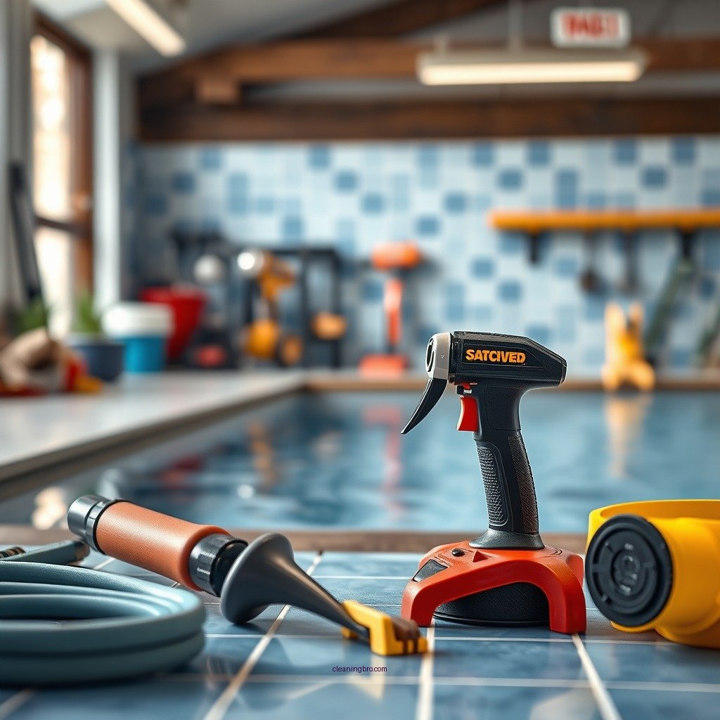 Essential Tools and Supplies - how to clean pool tile scale