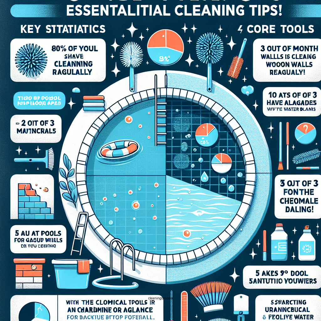 how to clean pool walls - Data Infographic and Statistics