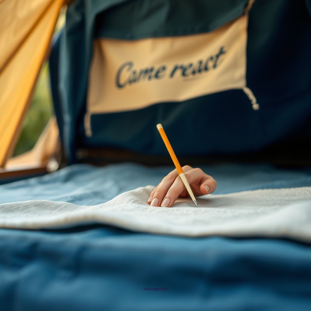 Prepare the Canvas for Cleaning - how to clean pop up camper canvas