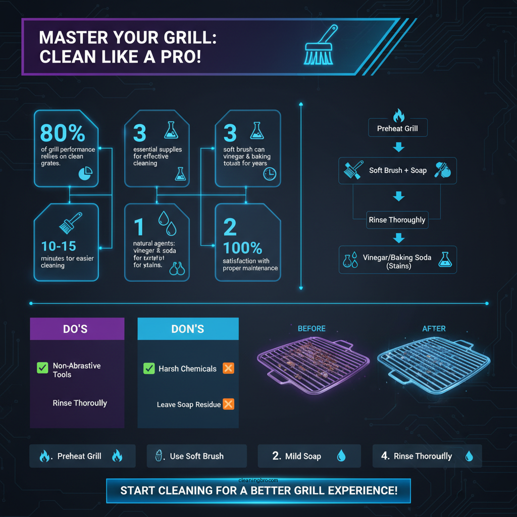 how to clean porcelain coated cast iron grill grates - Data Infographic and Statistics