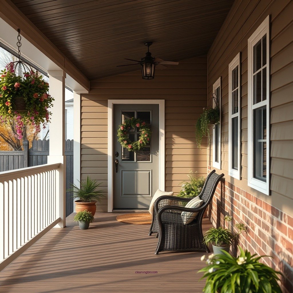 Clear the Porch Area - how to clean porch