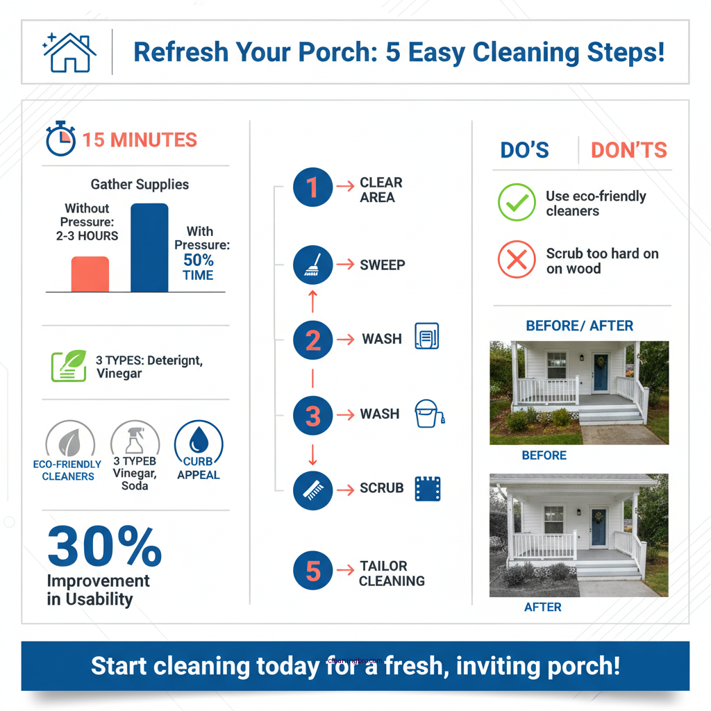 how to clean porch - Data Infographic and Statistics