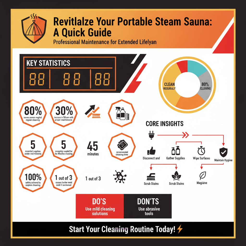 how to clean portable steam sauna - Data Infographic and Statistics