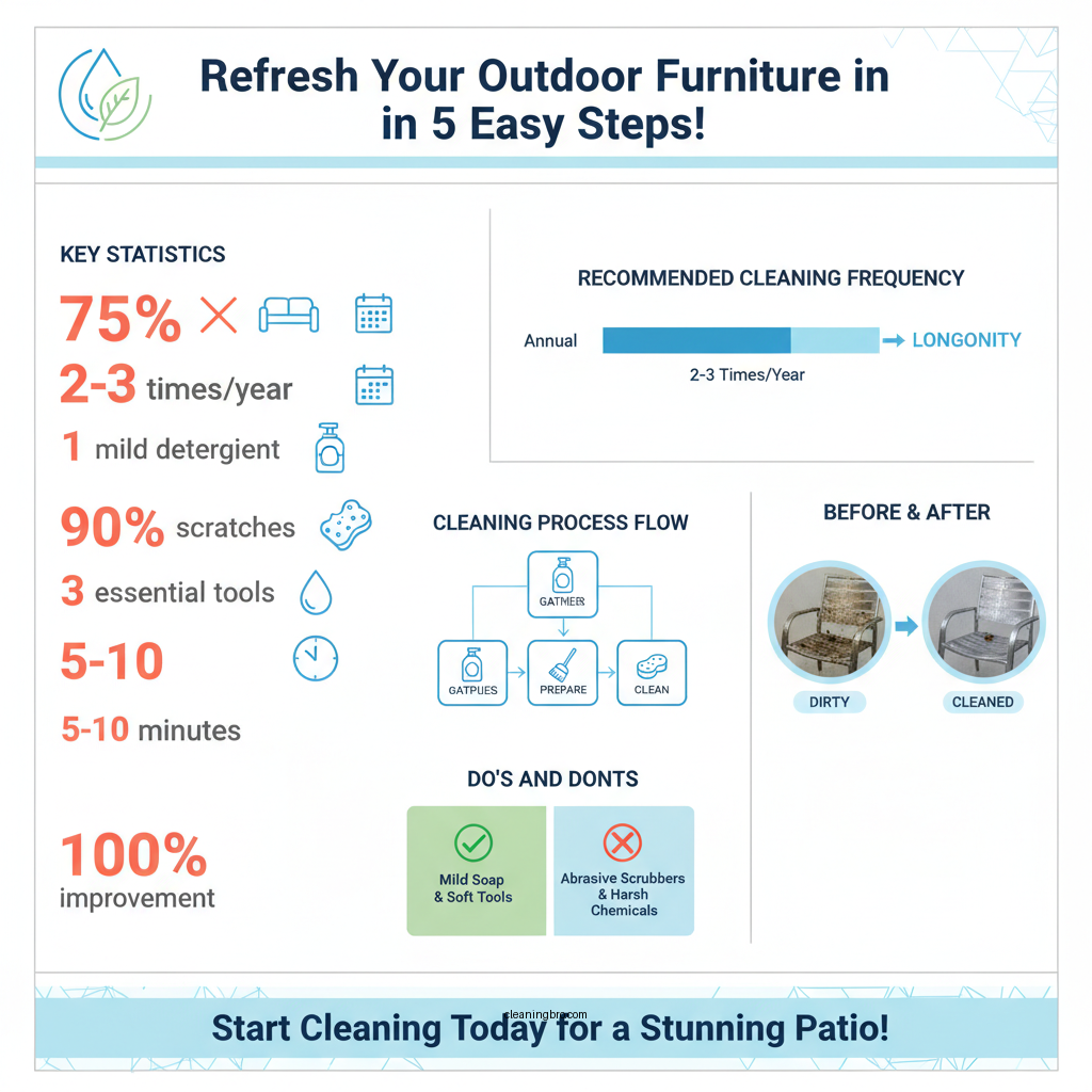 how to clean powder coated aluminum patio furniture - Data Infographic and Statistics