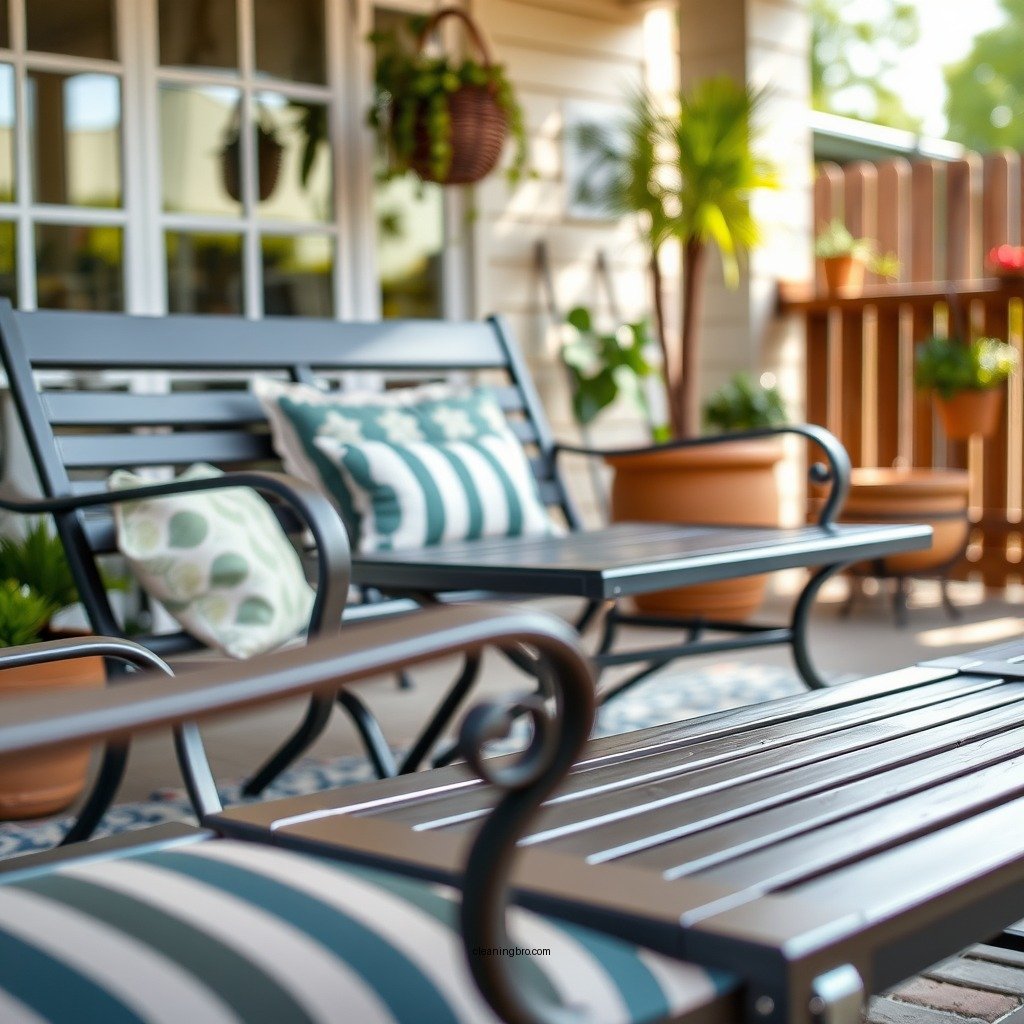 Prepare the Furniture for Cleaning - how to clean powder coated aluminum patio furniture