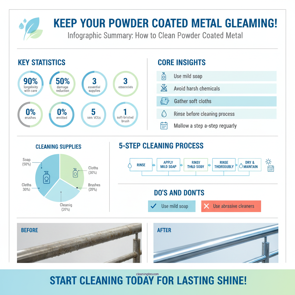 how to clean powder coated metal - Data Infographic and Statistics