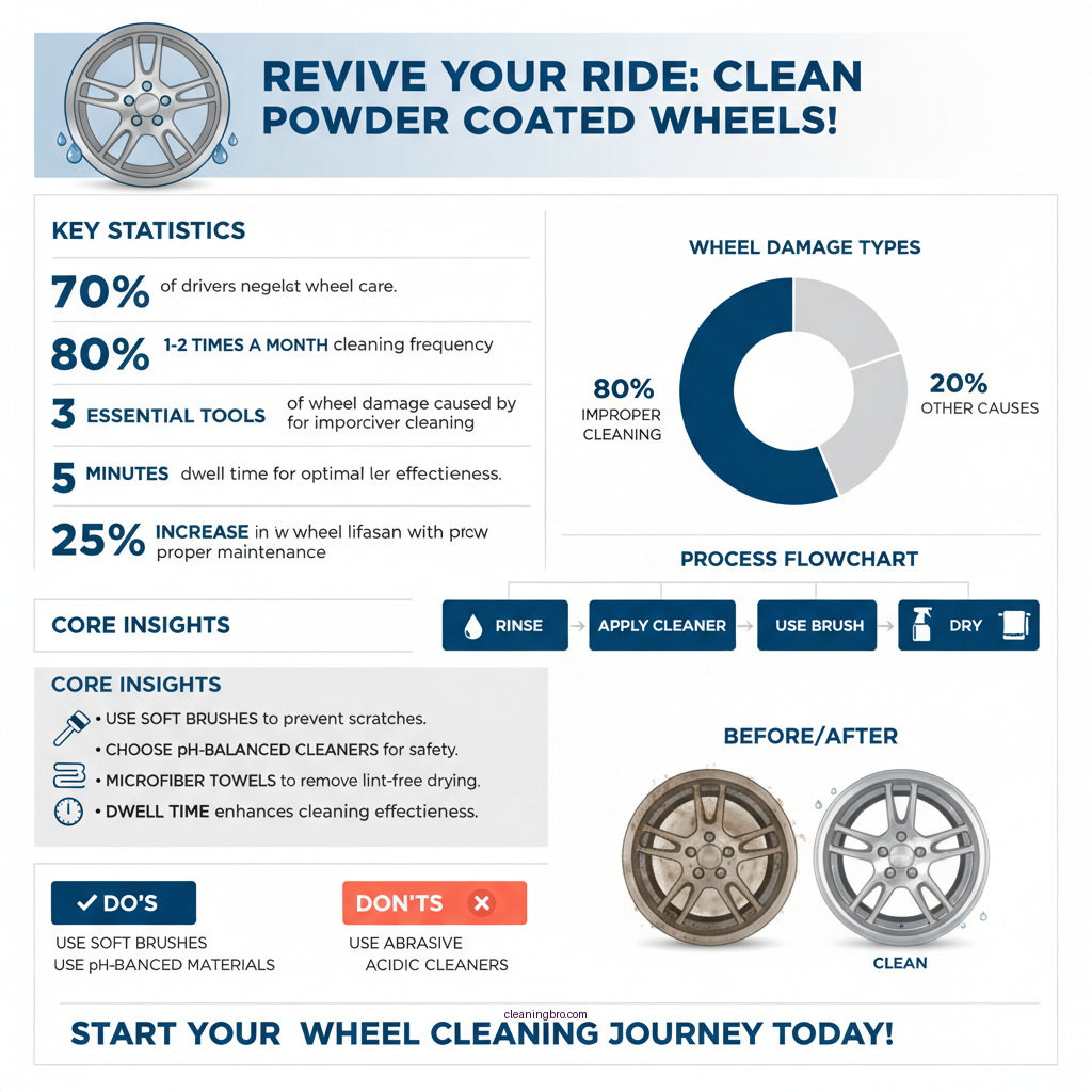 how to clean powder coated wheels - Data Infographic and Statistics