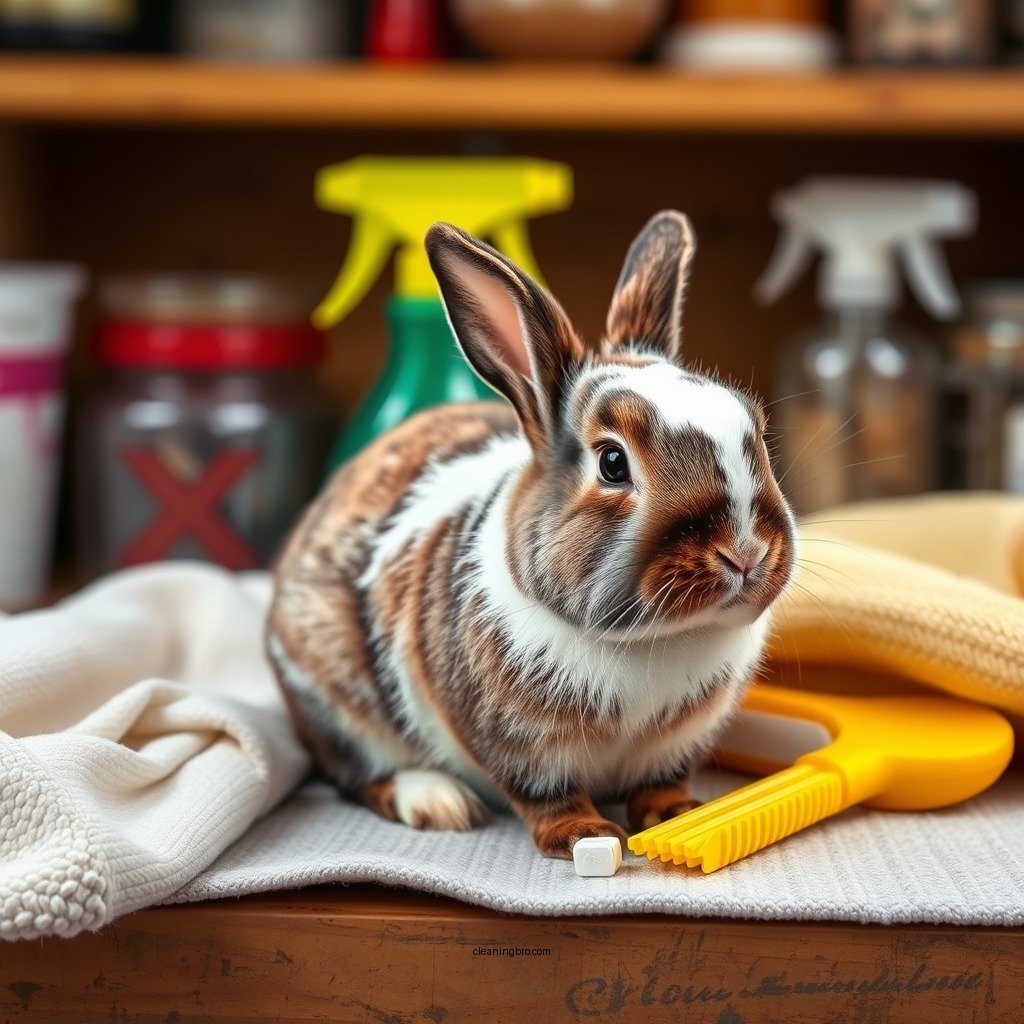 Gathering Necessary Cleaning Supplies - how to clean rabbits feet urine