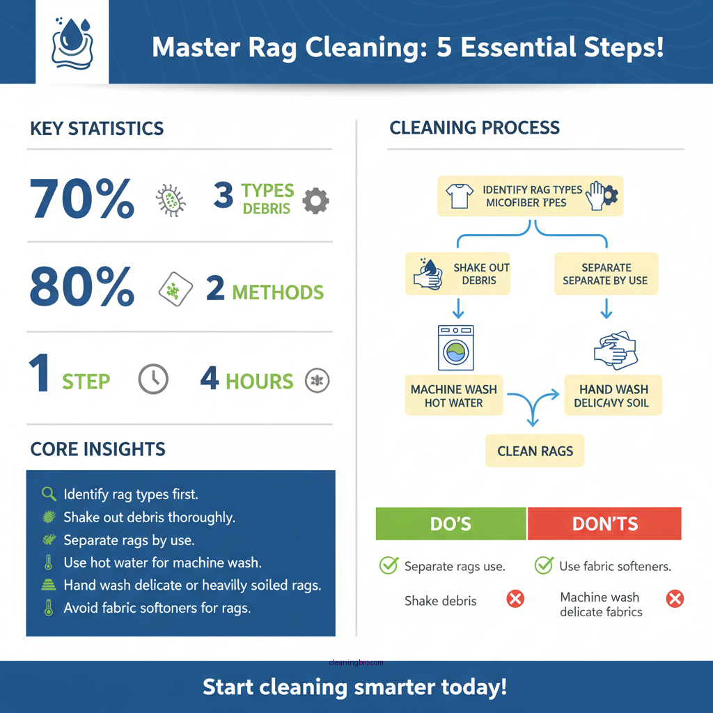 how to clean rags - Data Infographic and Statistics