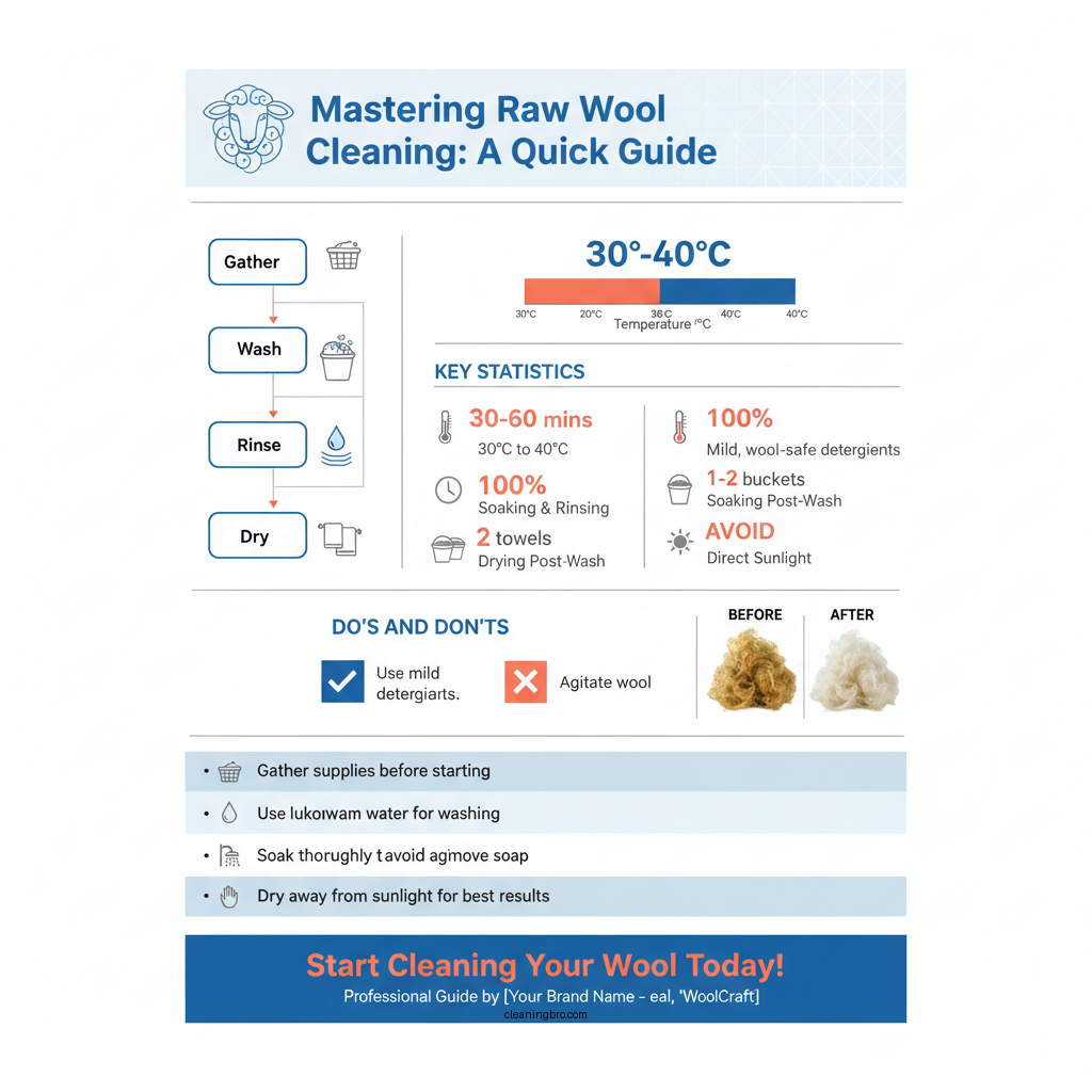 how to clean raw wool - Data Infographic and Statistics