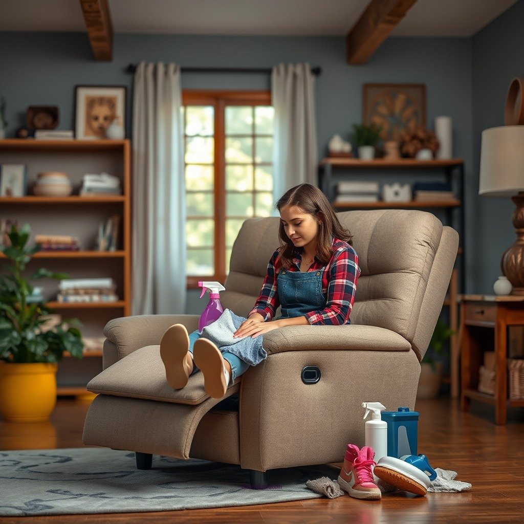 Gathering Your Cleaning Supplies - how to clean recliners